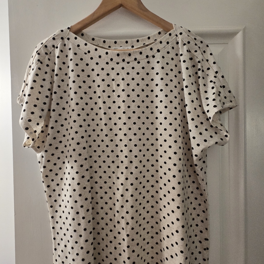 Polka Dot Blouse Stretchy